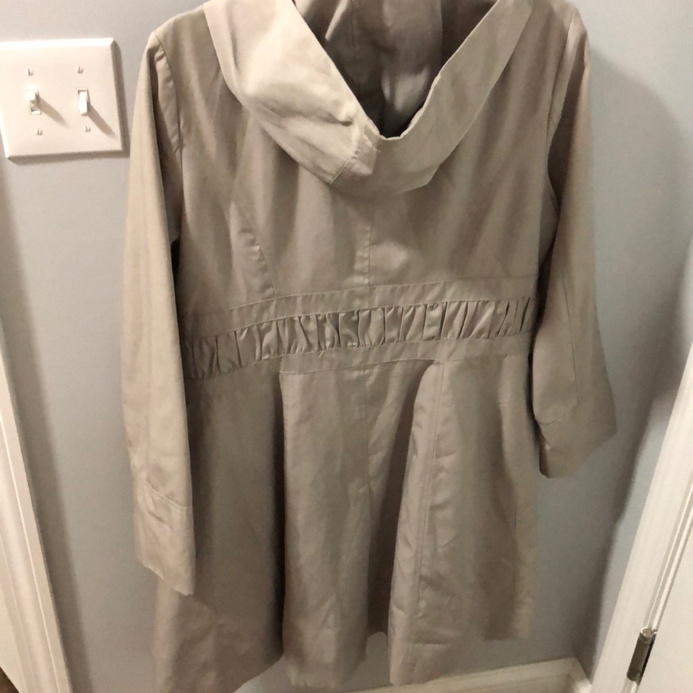 Classic Gray Trench Rain Coat Large - Guess - Picture 5 of 8